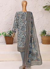 HZ Textiles Premium Printed Khaddar 3 Piece Unstitched Suit HZ25PPK PKP-1315